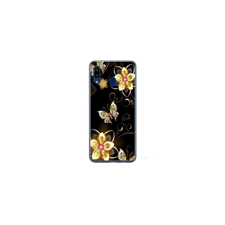 Husa personalizata HQ Print 360 de grad pentru Samsung Galaxy A40, model Butterfly #5, multicolor, S1D1M0042
