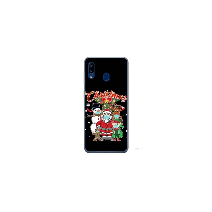 Personalized Swim Case 360 градусов капак за Samsung Galaxy A30, Covid коледен модел, многоцветен, S1D1M0054