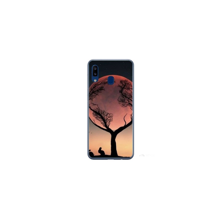 Personalized Swim Case 360 градусово покритие за Samsung Galaxy A30, модел Moon Tree, многоцветен, S1D1M0068