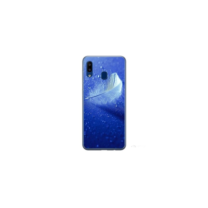 Husa personalizata HQ Print pentru Samsung Galaxy A40, model Pana, multicolor, S1D1M0236
