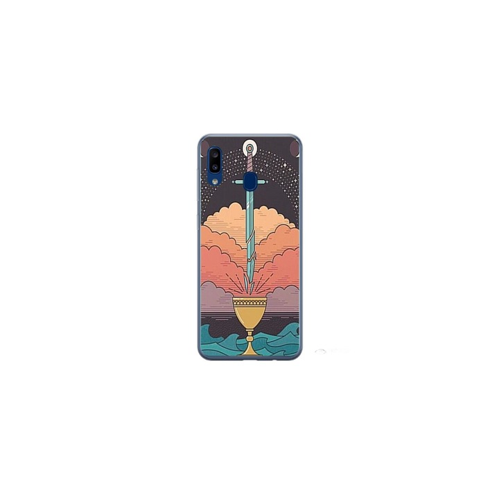 Husa personalizata HQ Print pentru Samsung Galaxy A40, model Tarrot, multicolor, S1D1M0267