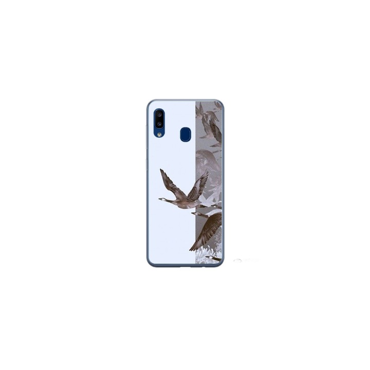 Personalized Swim Case 360 градусово покритие за Samsung Galaxy A30, модел Birds, многоцветен, S1D1M0314