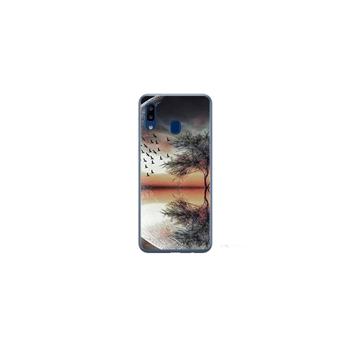 Husa personalizata HQ Print si Folie de Silicon pentru Huawei P Smart Z, model Time Flies #3, multicolor, S1D1M0366