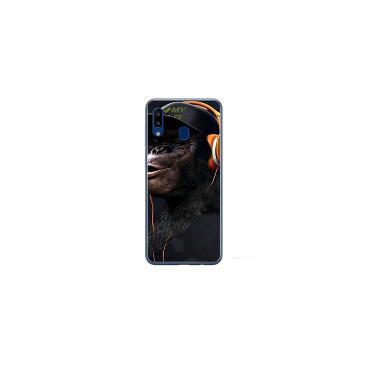 Personalized Swim Case 360 градусово покритие за Samsung Galaxy A30, модел Monkey, многоцветен, S1D1M0319