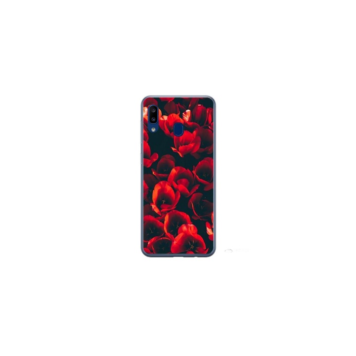 Personalized Swim Case 360 градусово покритие за Samsung Galaxy A30, Flowers модел №24, многоцветен, S1D1M0386