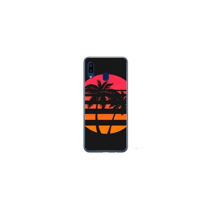 Husa personalizata HQ Print 360 de grad pentru Samsung Galaxy A40, model Beach View #3, multicolor, S1D1M0337