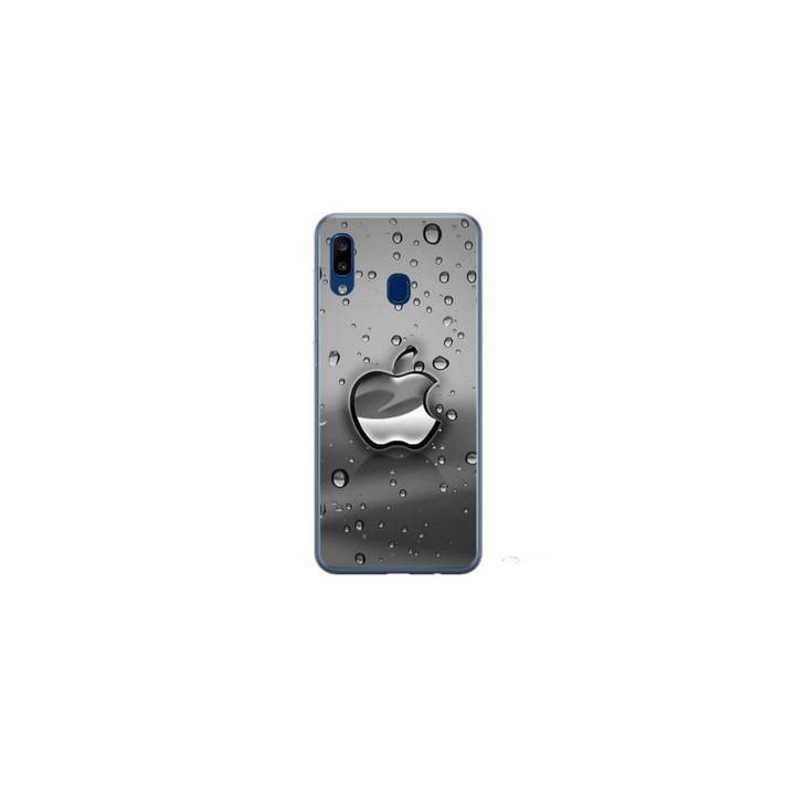 Personalized Swim Case 360 градусово покритие за Samsung Galaxy A30, Rainy Apple лого модел, многоцветен, S1D1M0148