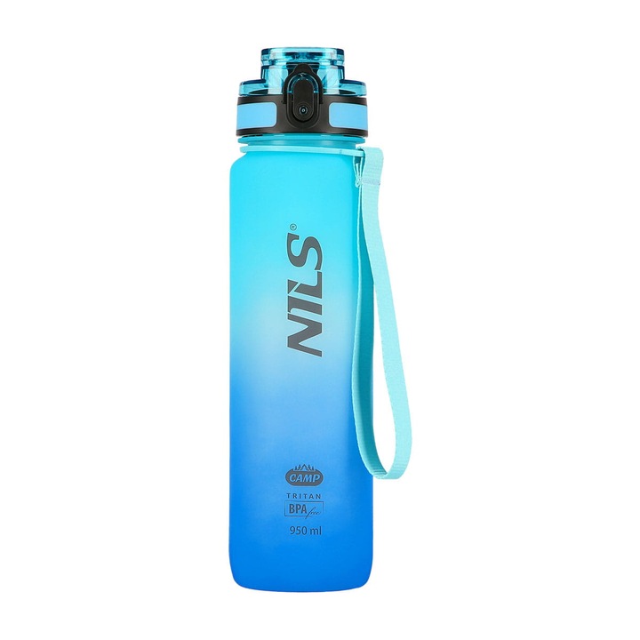 Бутилка, NILS CAMP, Тритан, 950 ml, Синя