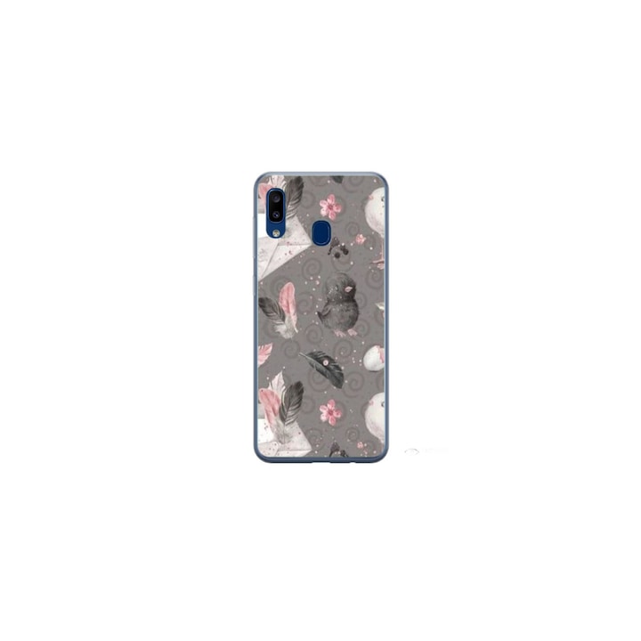 Személyre szabott HQ Print 360 fokos tok Samsung Galaxy A20 modellhez, Abstract #1, többszínű, S1D1M0321