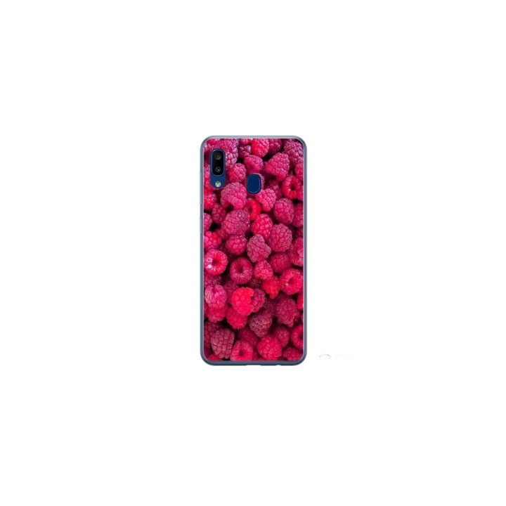 Husa personalizata HQ Print pentru Samsung Galaxy A40, model Zmeura, multicolor, S1D1M0234