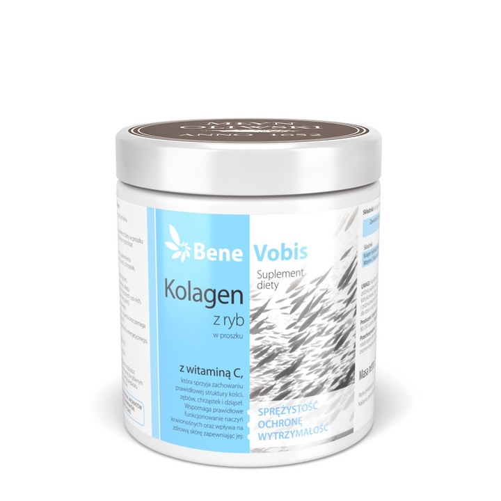 Supliment alimentar Bene Vobis, Colagen/Vitamina C, 250g