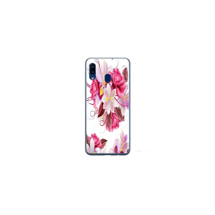 Személyre szabott úszótok 360 fokos huawei Huawei Y6 Prime (2019), Flowers modell #4, többszínű, S1D1M0040