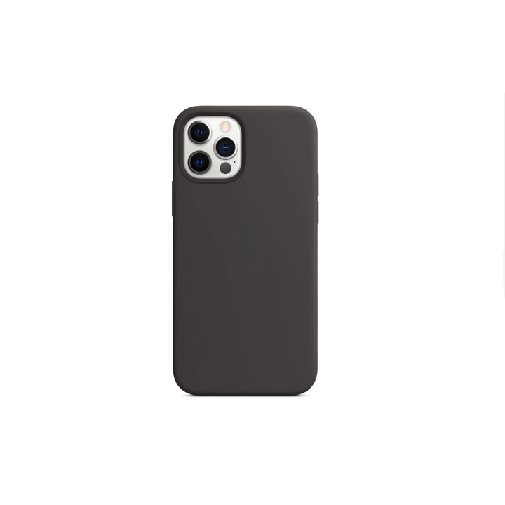 Védő telefontok, szilikon, kompatibilis az iPhone 14 Pro Max készülékkel, fekete