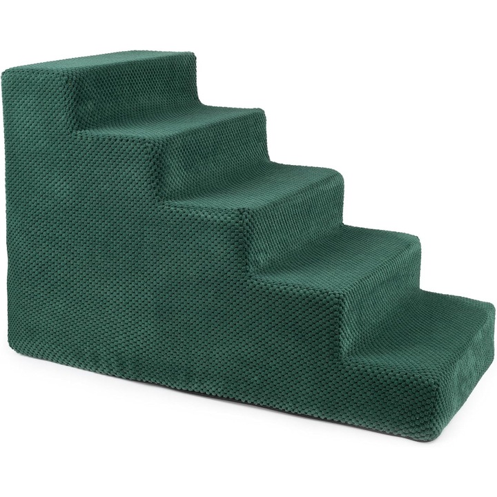 BoutiqueZOO, Scari pentru caini, L 75 x 40 x 50 cm, verde, material plusat