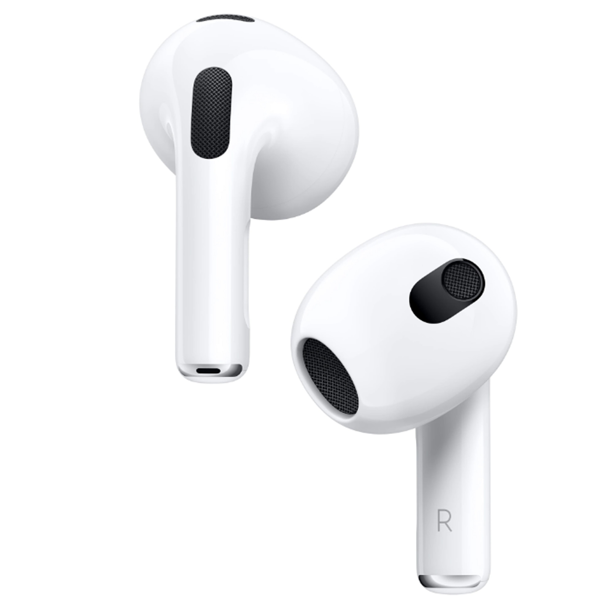 Casti AirPods 3, Apple, Autonomie 6 ore, Rezistente la apa, Alb/Negru ...