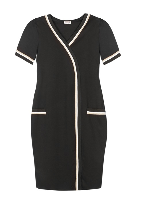 Rochie Karko, Viscoza, Negru, Negru