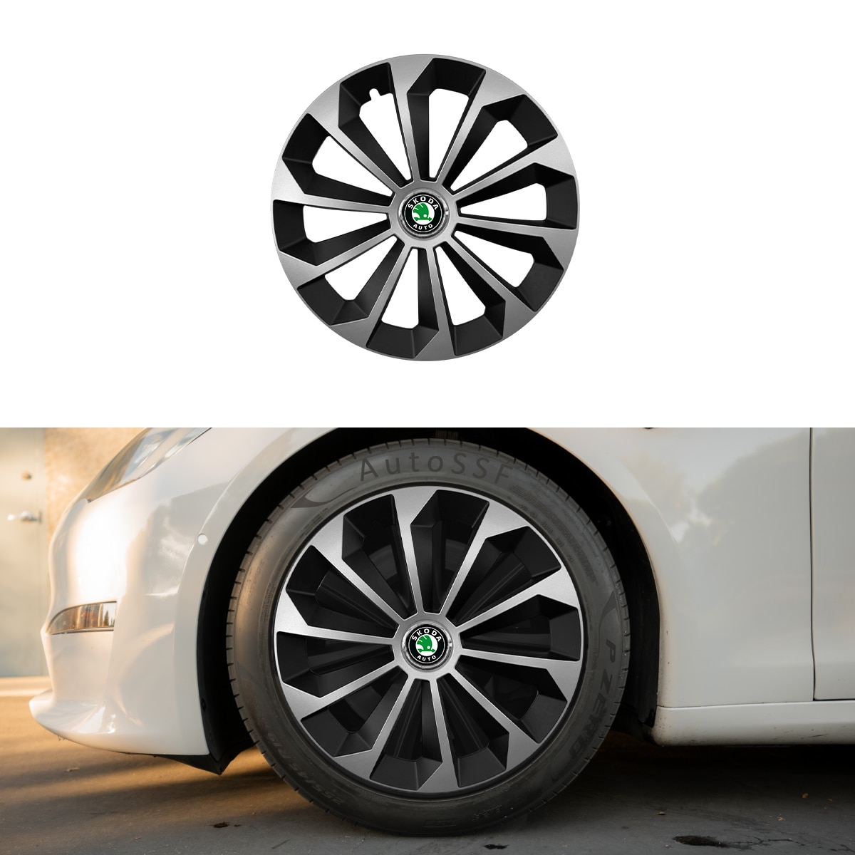 Set 4 Capace Roti AutoSSF ® R15, Potrivite Jantelor de 15 inch