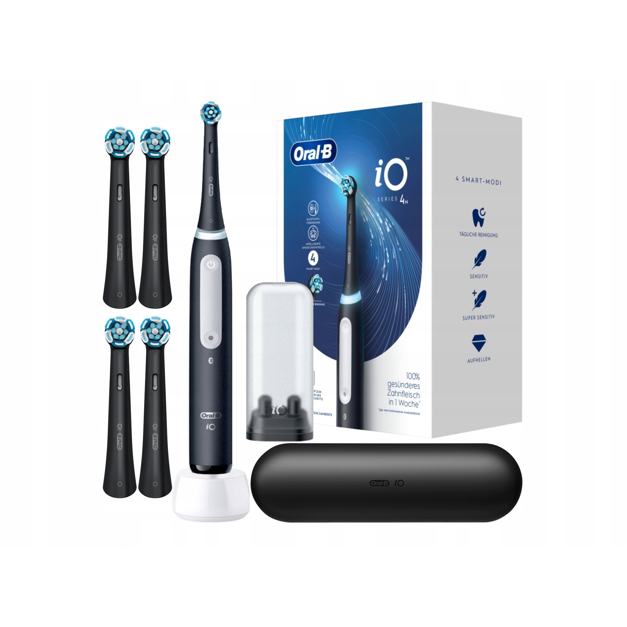 Set, Periute De Dinti Electrice Oral-B IO Series 4 Matt Black, Negru ...