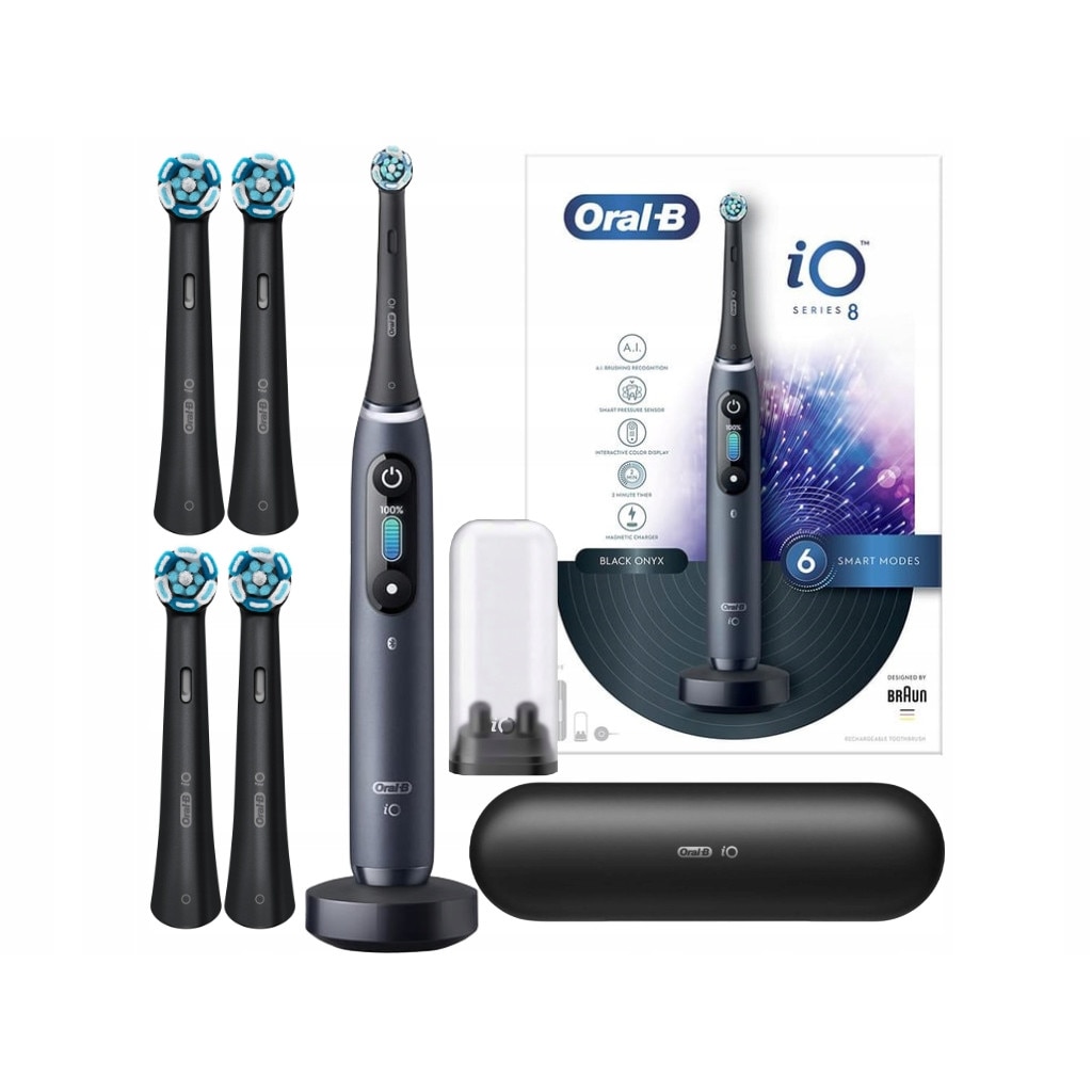 Комплект, Електрически четки за зъби Oral-B IO Series 8 Black Onyx ...