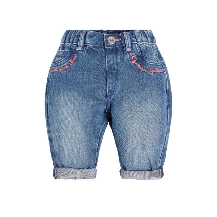 Blugi copii, Guess, Lyocell, Albastru