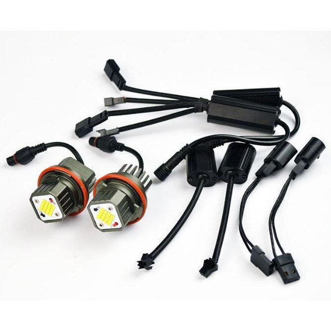 Set 2xBecuri LED, Pentru BMW E39 / E60 / E53 X5 / E65 / E87 / E63, 160W ...