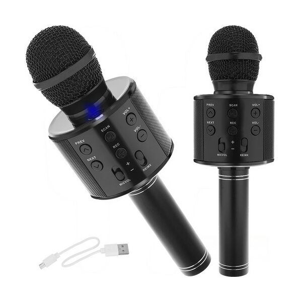 Micro Audio Vocal Sur Fond Noir. équipement Audio. Concert Karaoké