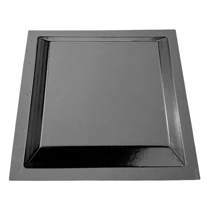 Matrita piatra decorativa travertin, model Monta 1, plastic ABS, negru, 20x20cm