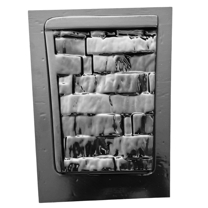 Matrita pentru ghivece de flori, model 5 mic, plastic ABS, negru, 25x16cm