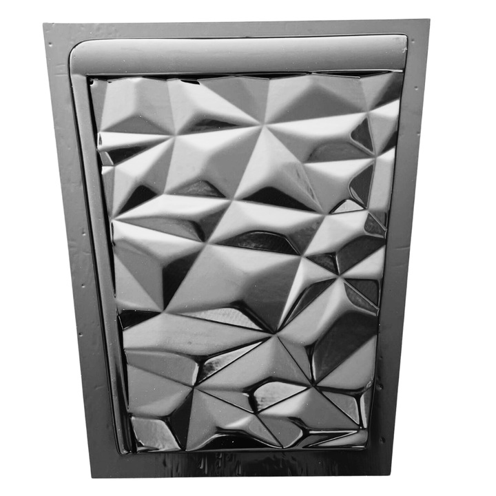 Matrita pentru ghivece de flori, model 1 mare, plastic ABS, negru, 40x30cm