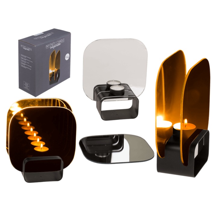 Безкраен свещник, ШантавоЕ, 586, илюзия с огледала, стъкло и метал