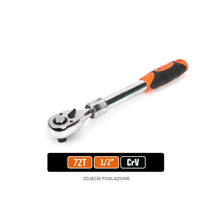 Clichet telescopic 1/2" 72T / TEGER [TW-G106]