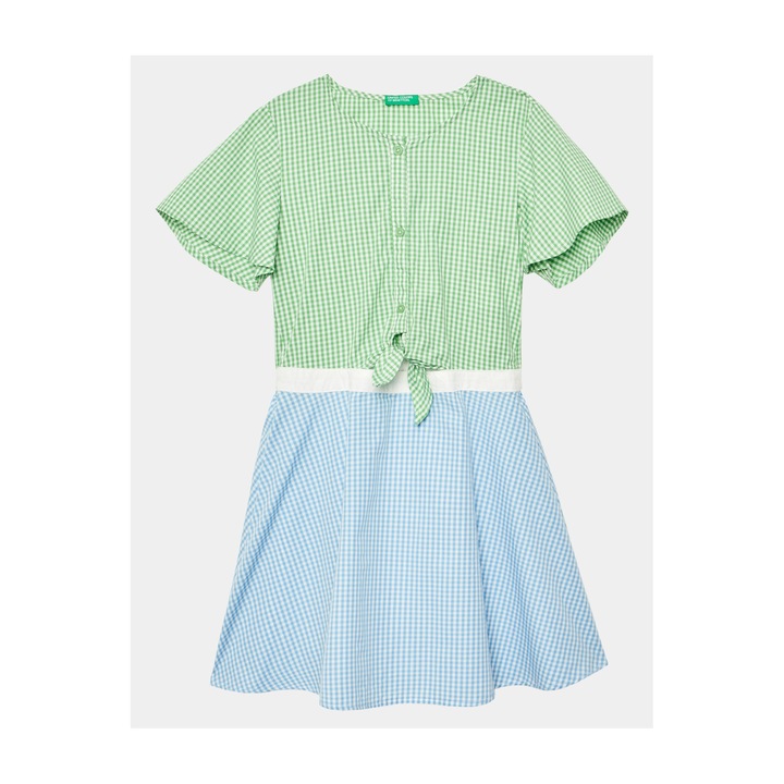 Lányruha, United Colors Of Benetton, 302098835, pamut, többszínű, Többszínű