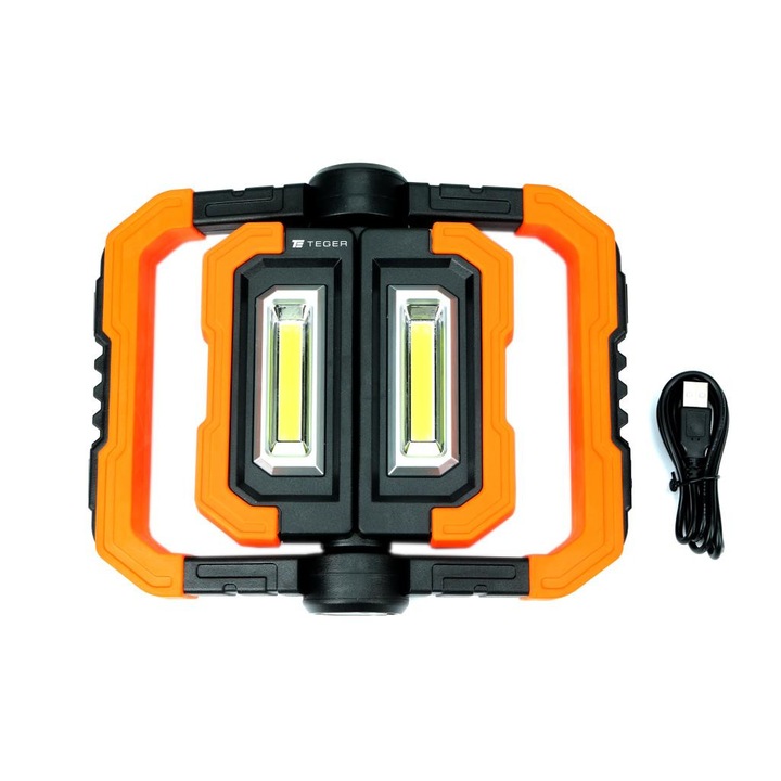 Lanterna workshop Teger LED COB pliabila, incarcare USB