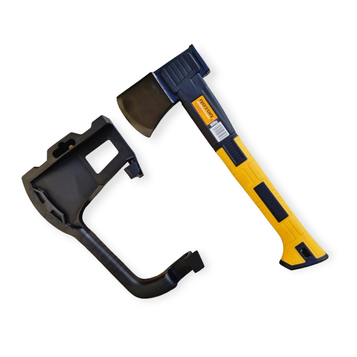 Topor 900 g cu maner 32 cm din nylon si teaca de protectie ROTOR 13142