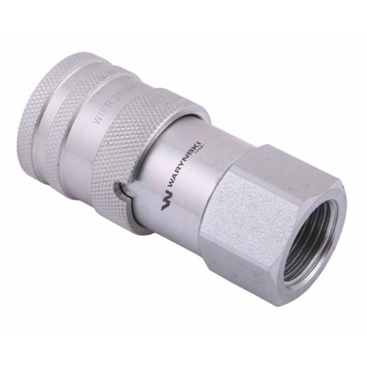 Mufa de cuplare rapida hidraulica Warynski, gniazdo ISO-16028, 3/8", G1/2"BSP