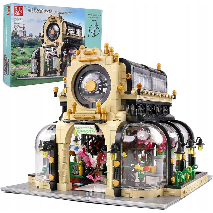 Set de constructie gradina botanica pentru copii, Mould King, 2147 elemente, ABS, Multicolor