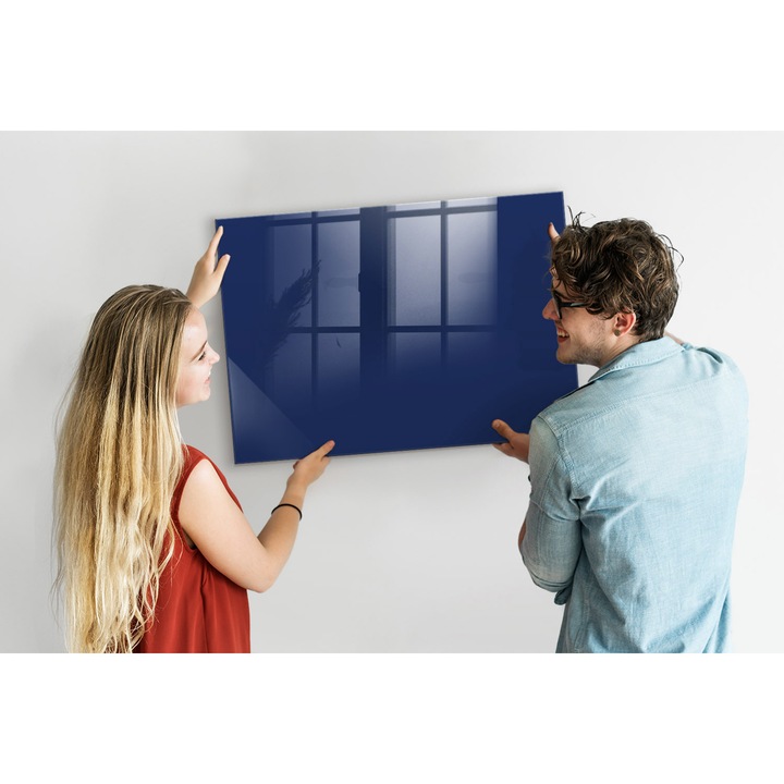 Магнитна дъска Tulup, Медена пита, 100 cm x 70 cm, Тъмносин