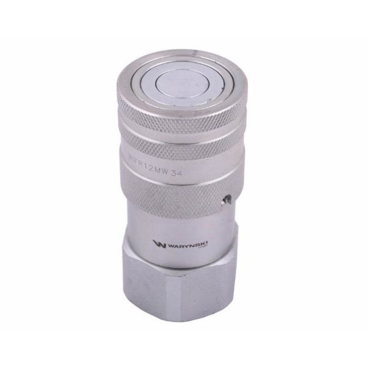 Warynski csatlakozódugó, ISO-16028, 1/2", G3/4"BSP, ezüst