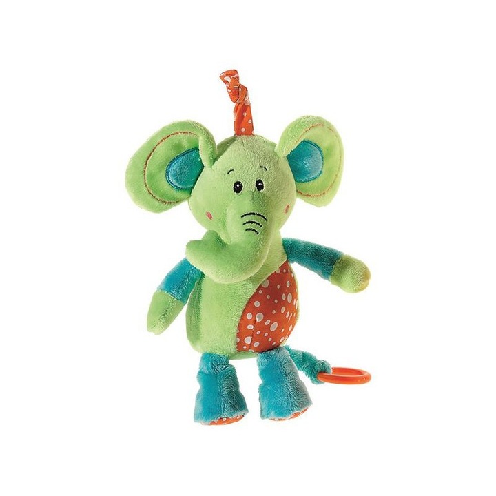 Jucarie plus muzicala, Elefant, 20 cm, Heunec