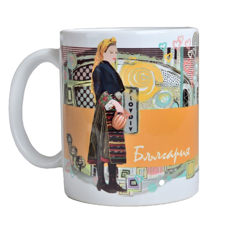 Сувенирна чаша Българи, 330 мл, Point Art BG