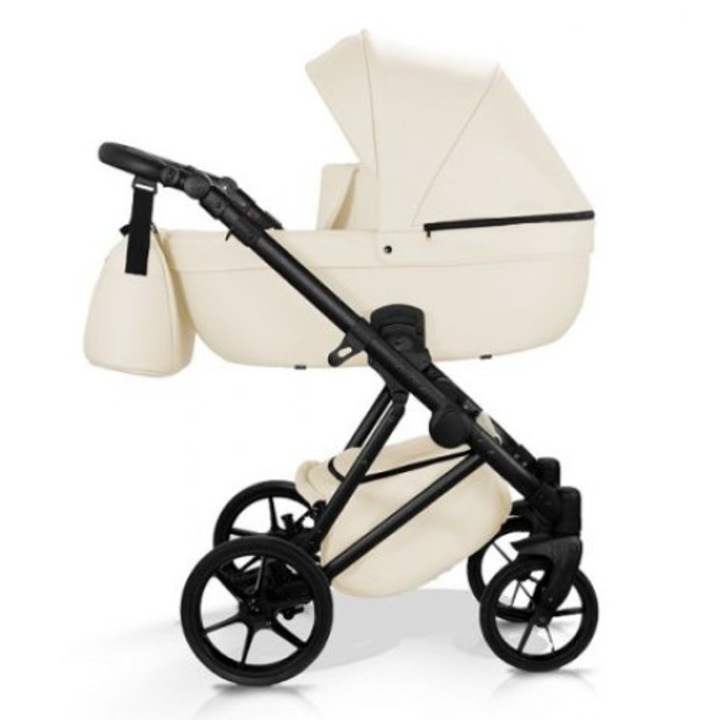 Комбинирана количка Mommo Harmony 3в1, с Чанта и Аксесоари, Cappuccino