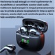 Casti Audio In-Ear Wireless TA8 CGCINCO, Carcasa de Incarcare cu Afisaj de Incarcare, 650 mAh, Bluetooth 5.2, Culoare Negru