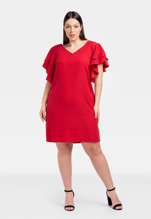 Рокля Eliiana, Karko, Памук, Червен32, Червен