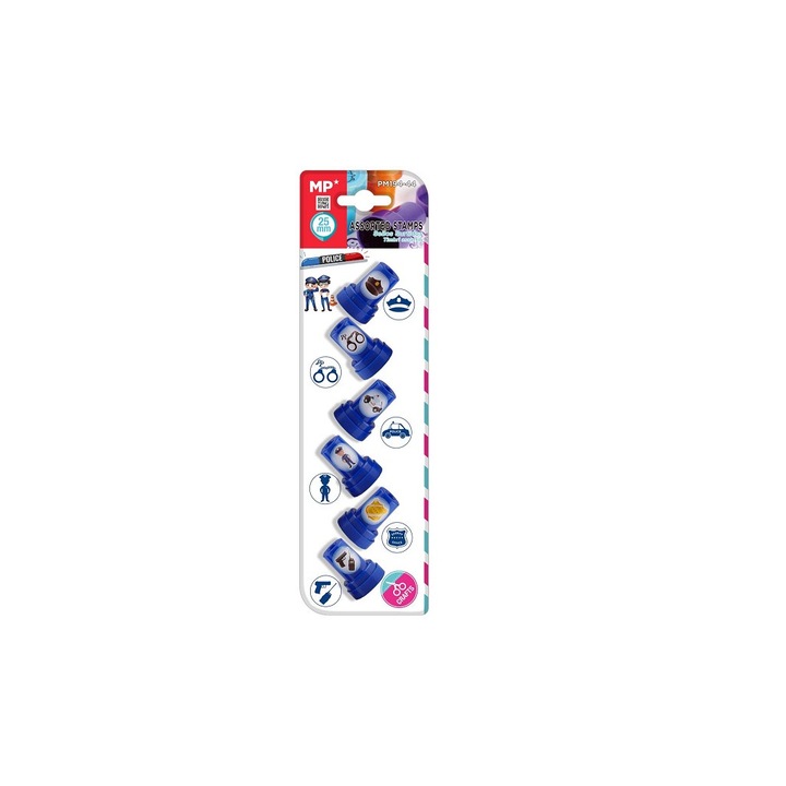Set 6 stampile, police
