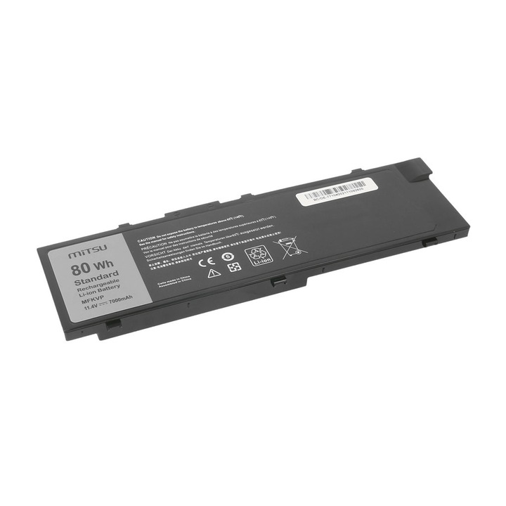 Dell Precision 15, Mitsu akkumulátor, 7000 mAh, fekete