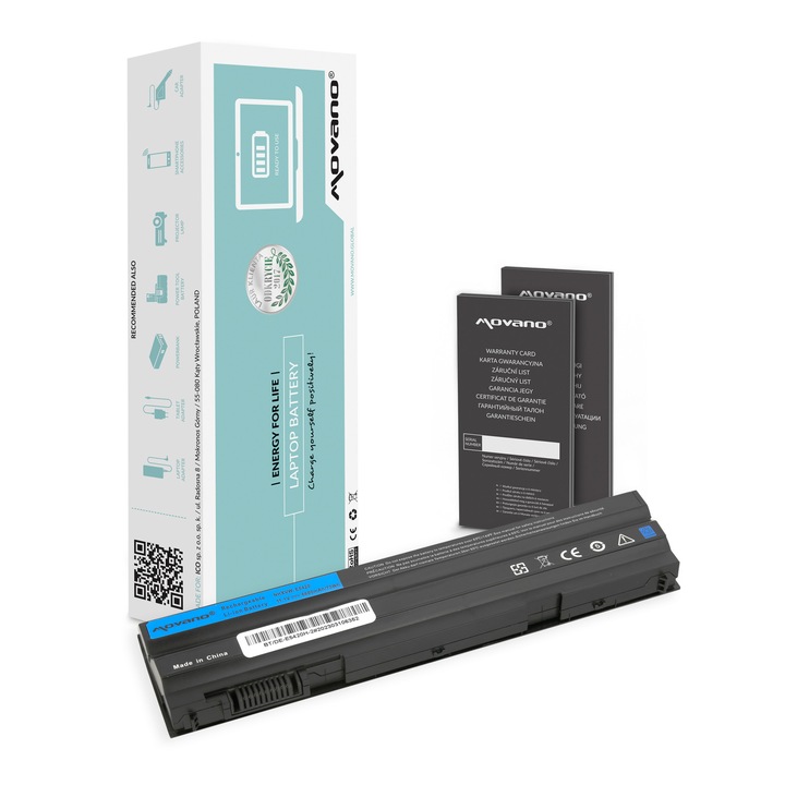 Baterie laptop Movano 6600mAh, 11.1V, 9 celule, pentru Dell Latitude E6420