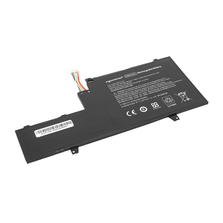 Baterie pentru HP EliteBook X360, Movano, 4700 mAh, Negru