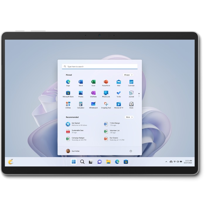 Surface Go 4 N200/8/128 Win11 tablet Platina színben