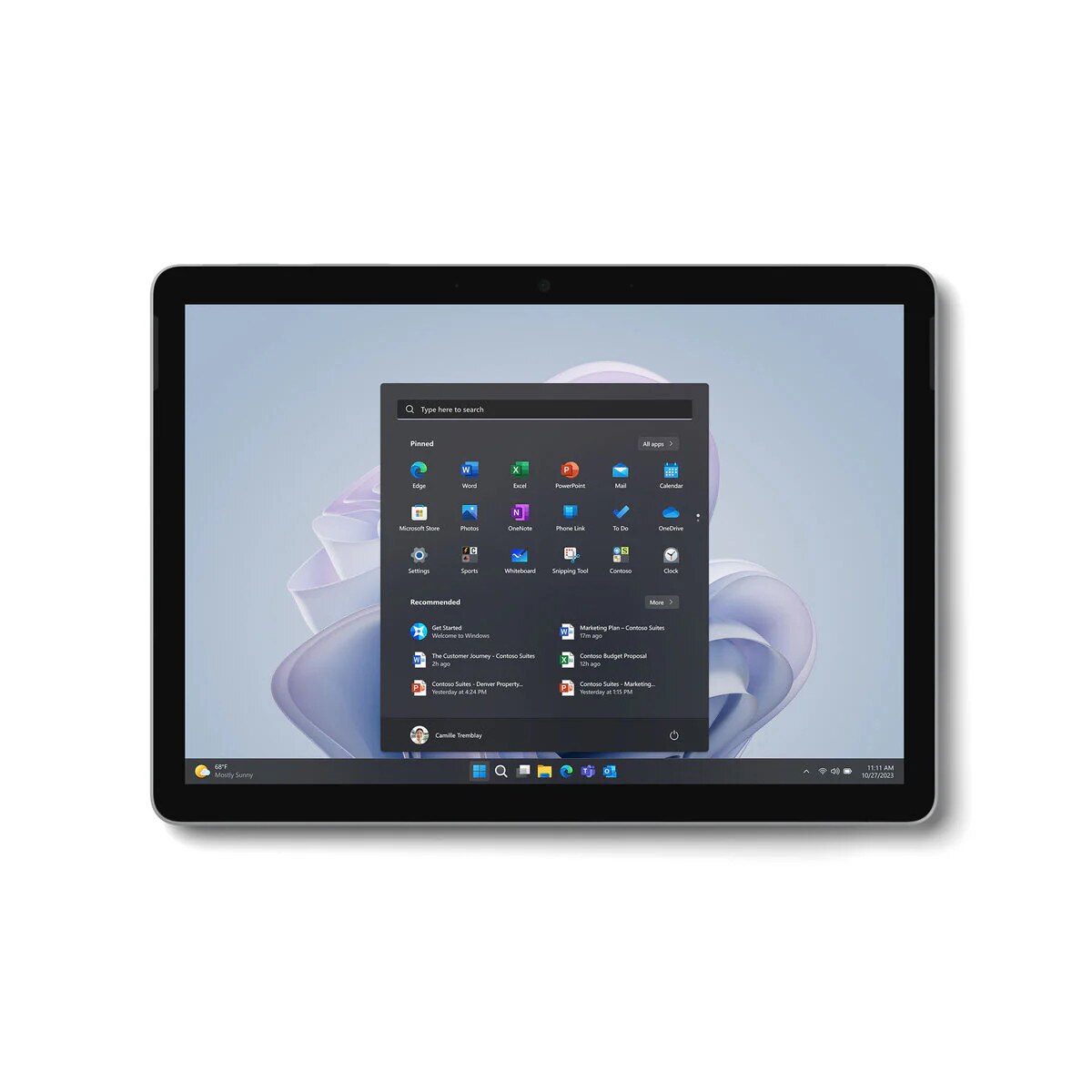 Tableta Surface Go 4 N200/8/128 Win11, Platina