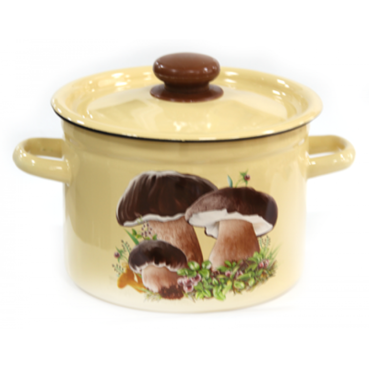 Oala emailata cu capac GABI 7L, otel carbon